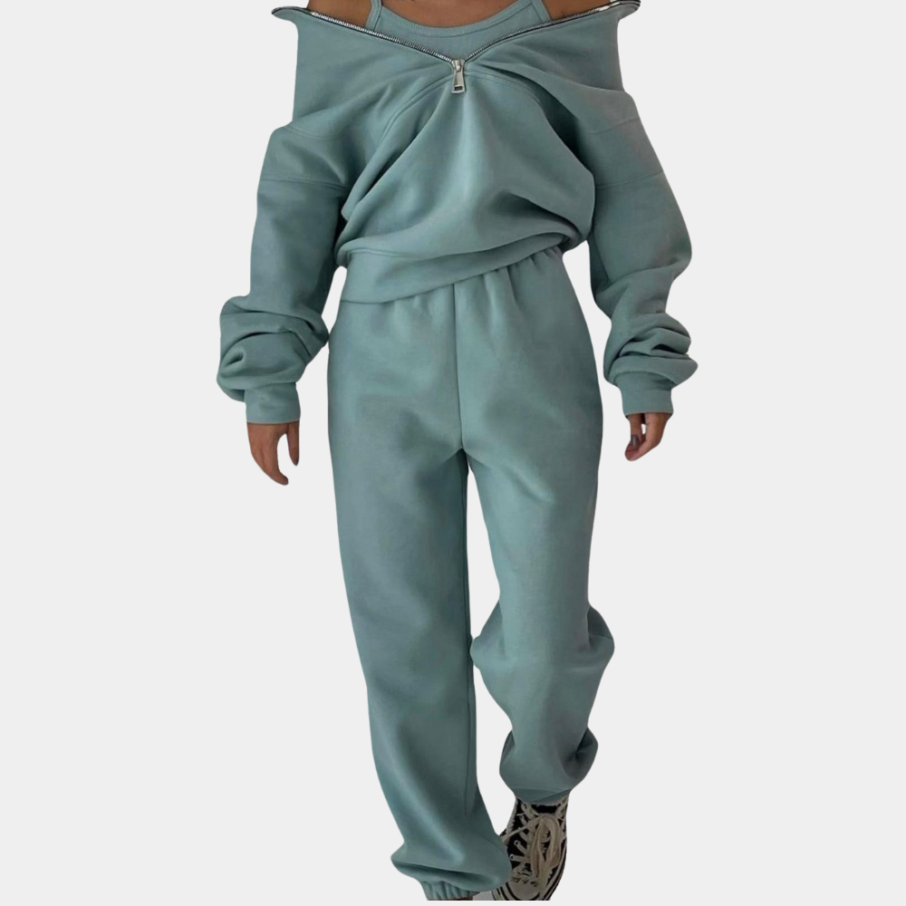 Relaxed Fit Oversized Sweatshirt and Jogger Set