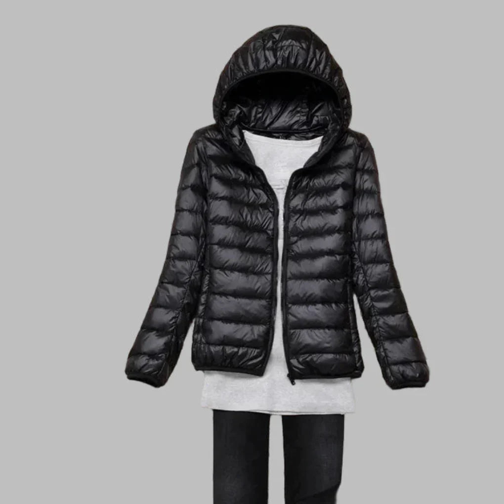 Ultra-Light Hooded Down Jacket, Packable