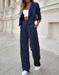 Niki | Women's Versatile Pinstripe Blazer & Trouser Set