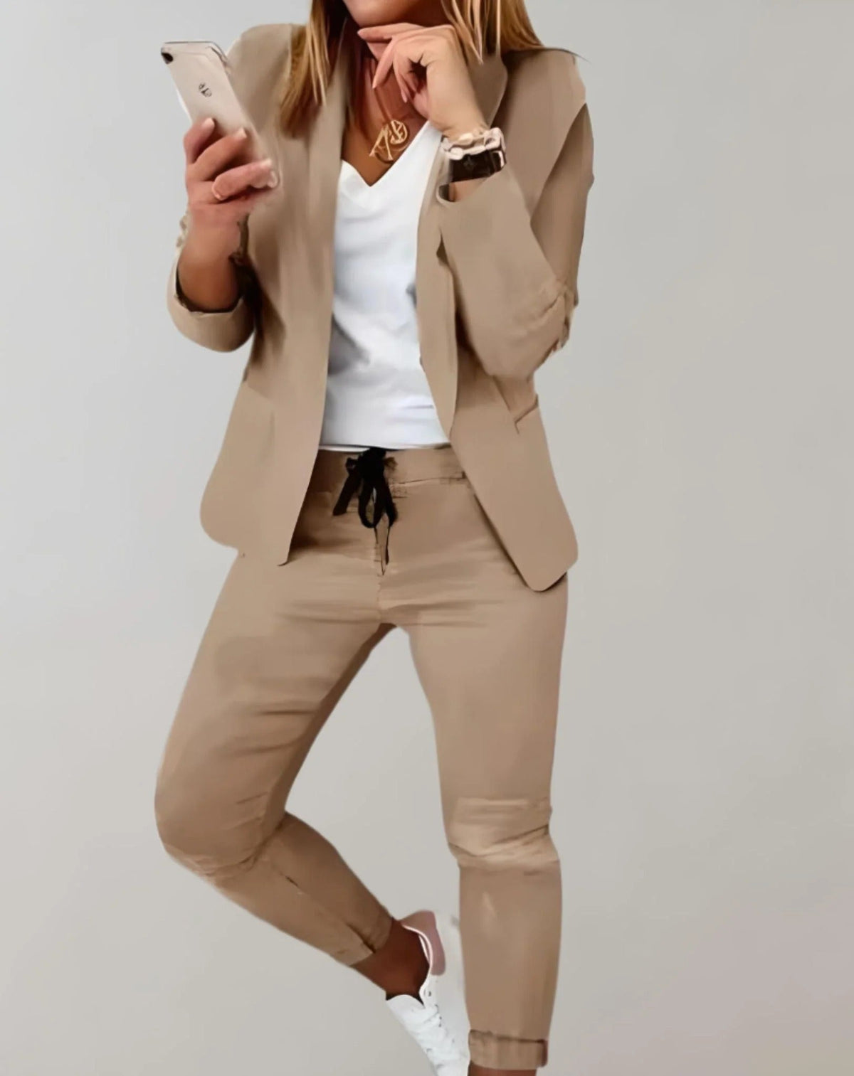 Niki | Women's Plaid Blazer and Trouser Coordinating Set