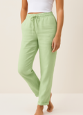 Easygoing Linen Blend Drawstring Pants