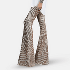 Niki | Women's Shimmering Sequined Bell Bottoms
