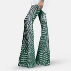 Niki | Women's Shimmering Sequined Bell Bottoms