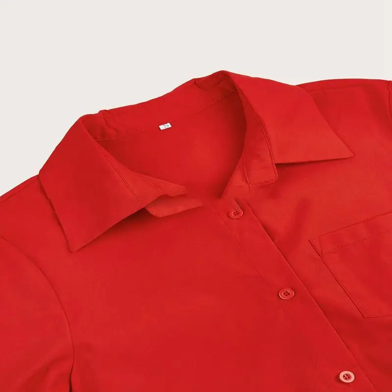 Women's Effortless Collared Shirt Dress