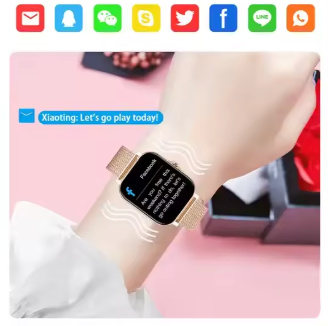 Niki | Women's Mesh Band Smart Watch