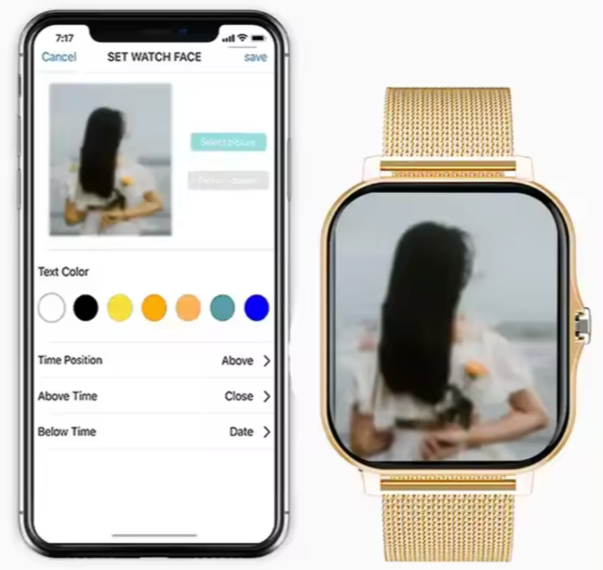 Niki | Women's Mesh Band Smart Watch