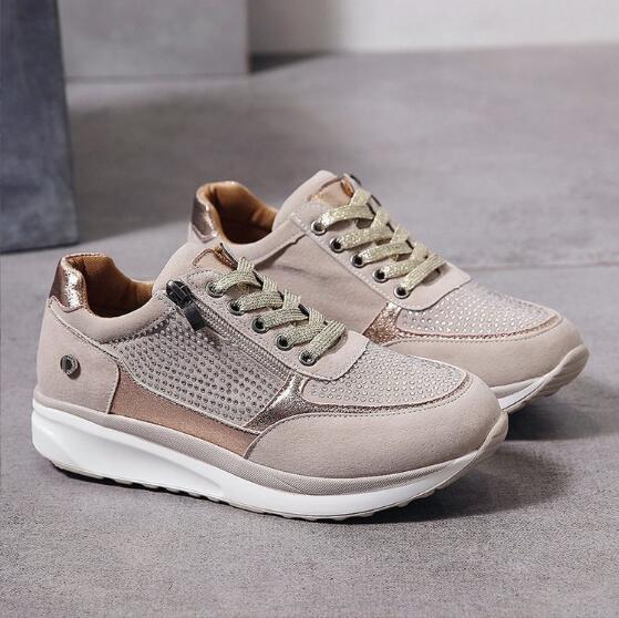 Niki | Women's Side Zip Orthopedic Casual Sneakers