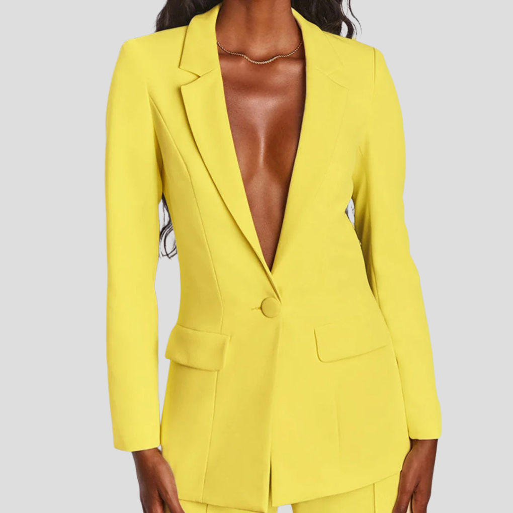 Women's Tailored Blazer and Pant Suit Set