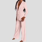 Women's Tailored Blazer and Pant Suit Set