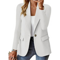 Women's Tailored Single-Button Blazer Jacket