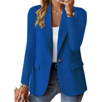 Women's Tailored Single-Button Blazer Jacket