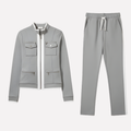 Niki | Sporty Contrast Trim Tracksuit Set