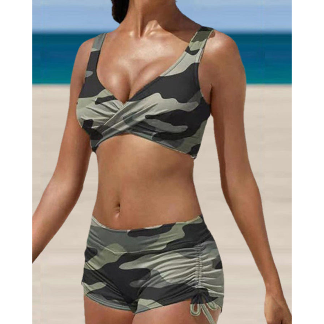 Niki | Women's Ruched Shorts Bikini Set