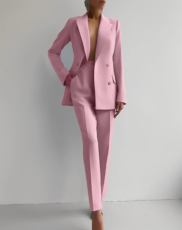 Niki | Polished Tailored Blazer Suit with High-Waisted Trousers