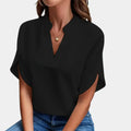 Niki | Relaxed Split Sleeve V-Neck Blouse