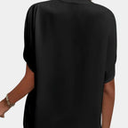 Niki | Relaxed Split Sleeve V-Neck Blouse