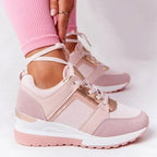 Chic Lift Wedge Sneakers for All-Day Comfort