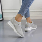Chic Lift Wedge Sneakers for All-Day Comfort