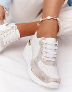 Chic Lift Wedge Sneakers for All-Day Comfort