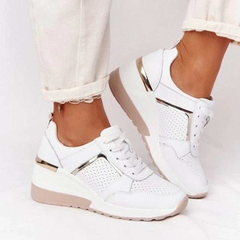 Chic Lift Wedge Sneakers for All-Day Comfort