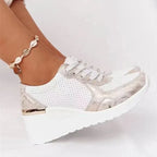 Chic Lift Wedge Sneakers for All-Day Comfort