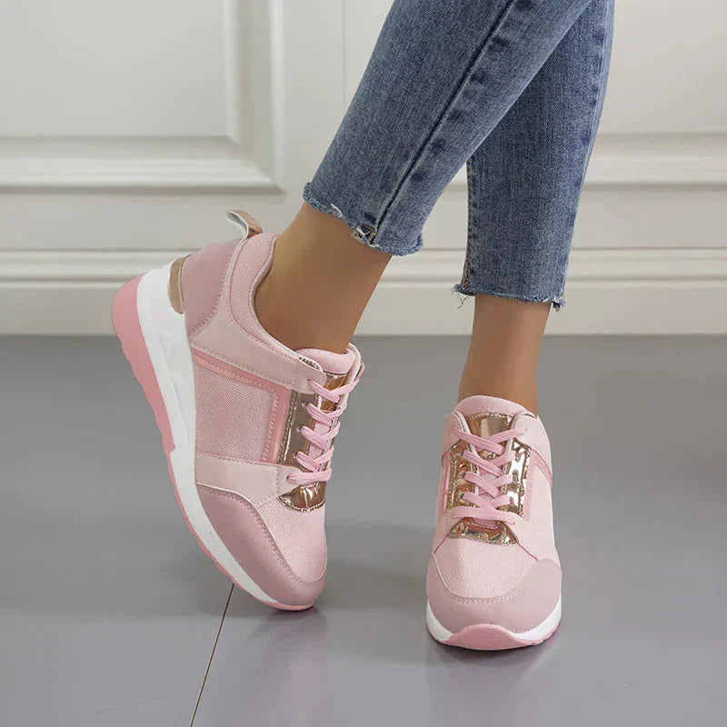 Chic Lift Wedge Sneakers for All-Day Comfort
