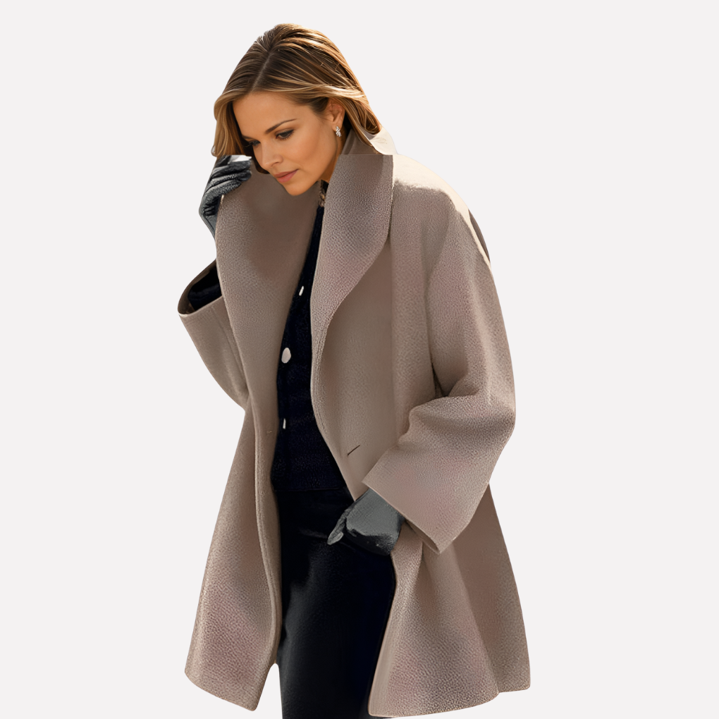 Women's Statement Wide Collar Coat