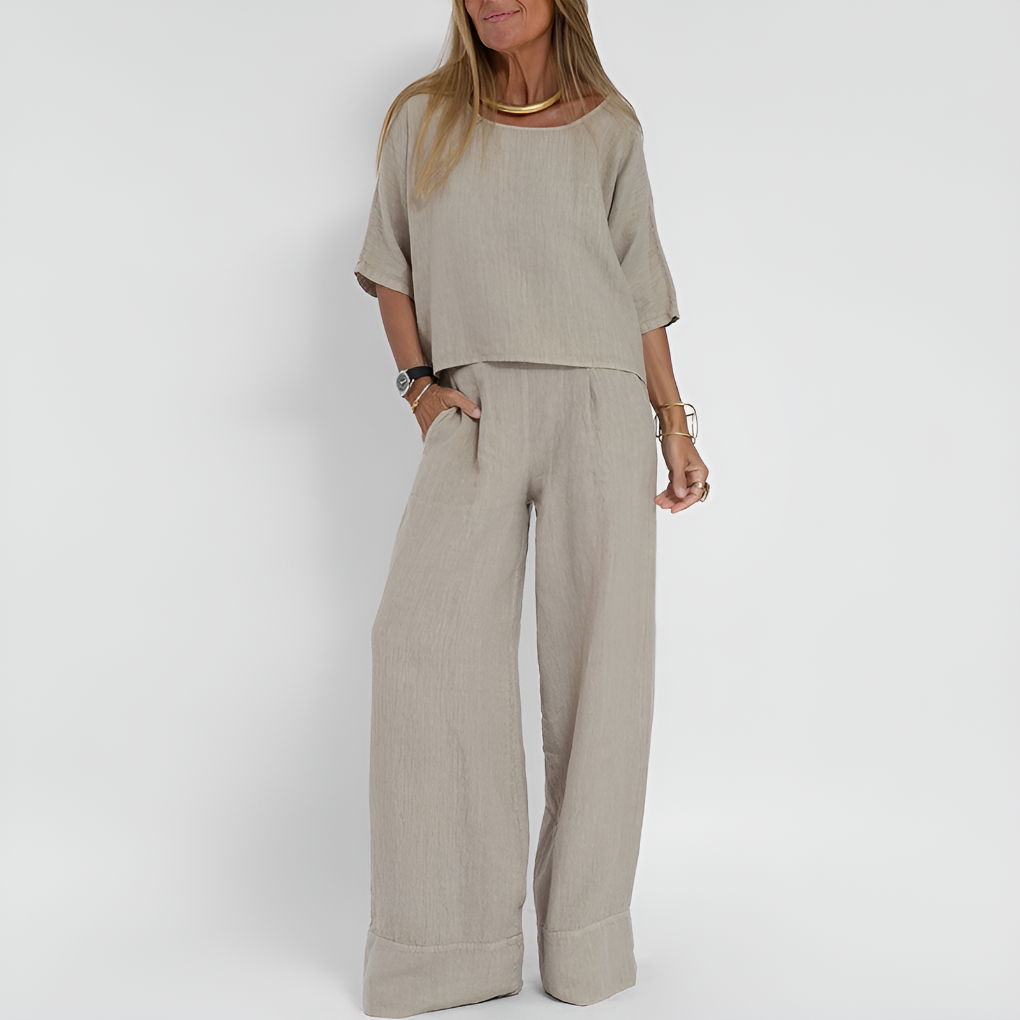 Niki | Relaxed Wide Leg Lounge Set