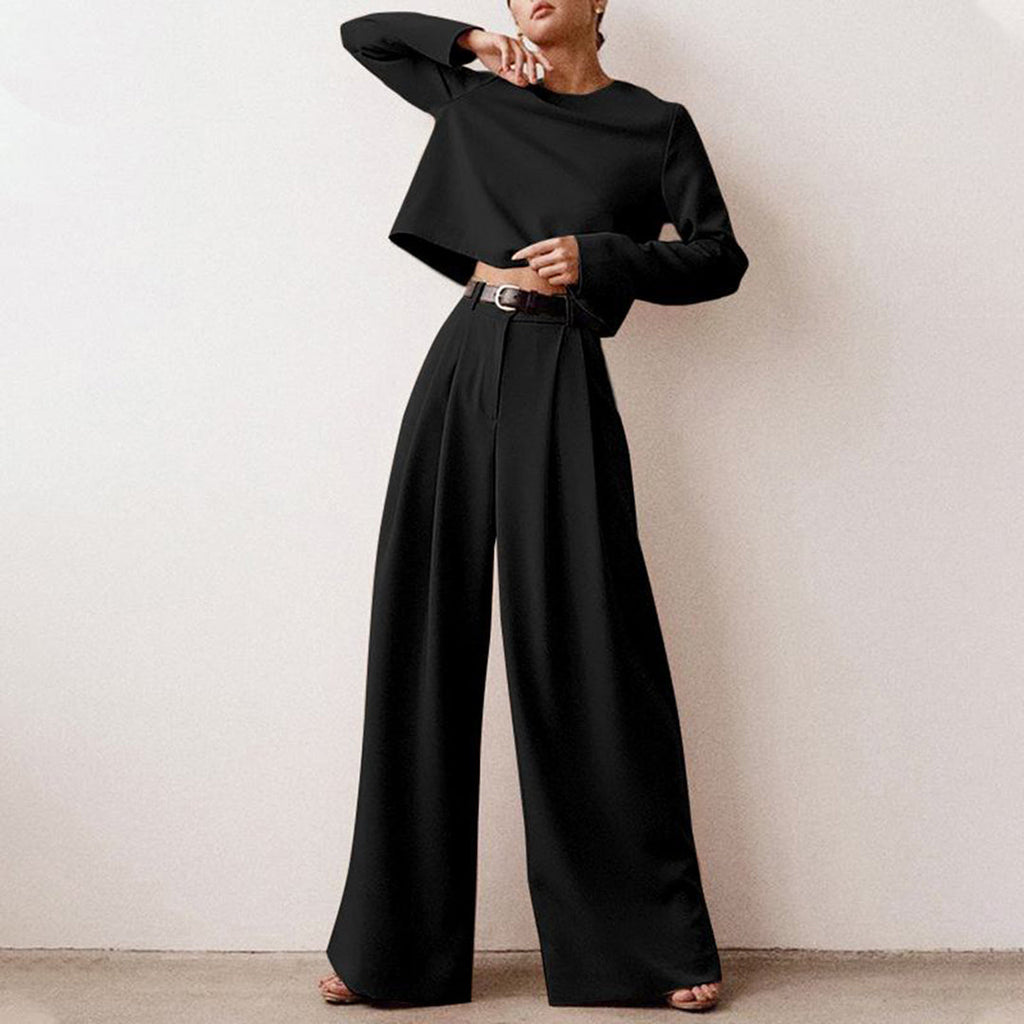 Niki | Women's Relaxed Wide Leg Two-Piece Set