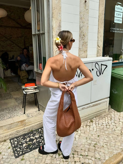 Women's Woven Hobo Bag
