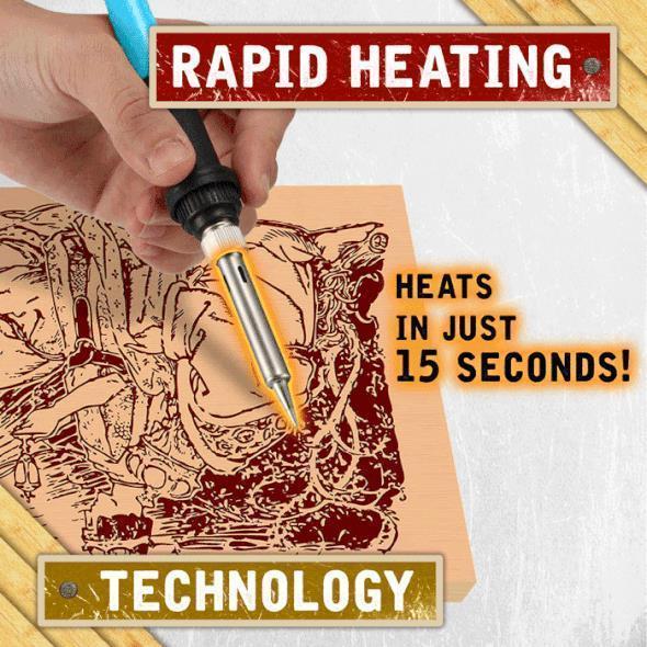 Niki | Wood Burning Set | Adjustable Temperature & 28 Tips | Creative Hobby