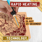 Niki | Wood Burning Set | Adjustable Temperature & 28 Tips | Creative Hobby