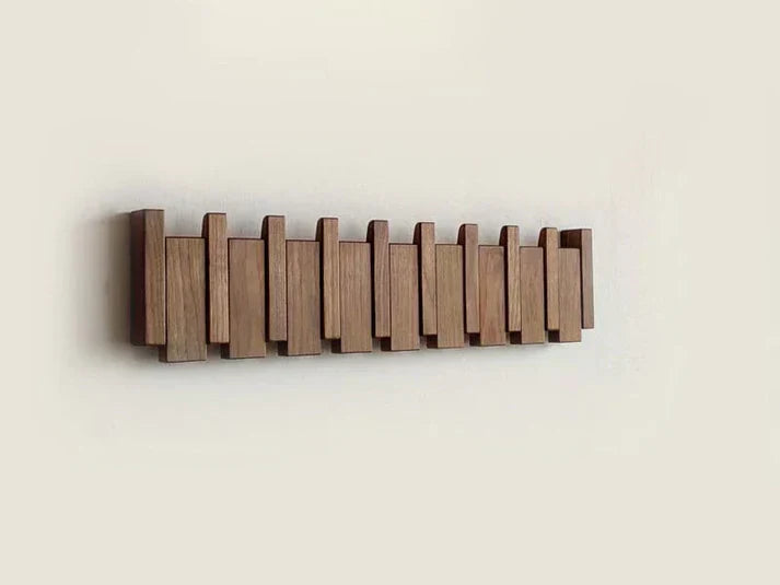 Niki | Decorative Wooden Wall Rack with Musical Design