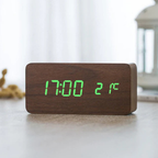 Niki | Wooden Digital Alarm Clock with LED Time Display