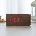 Niki | Wooden Digital Alarm Clock with LED Time Display