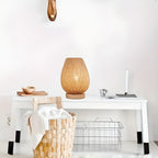 Niki | Woven Table Lamp with USB Power