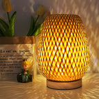 Niki | Woven Table Lamp with USB Power