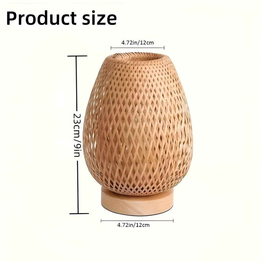 Niki | Woven Table Lamp with USB Power