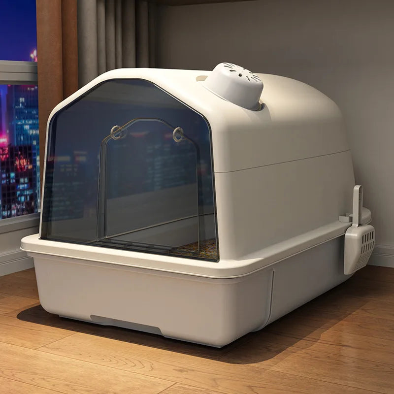 Niki | XL Odour-Controlling Hooded Cat Litter Box with Anti-Splash