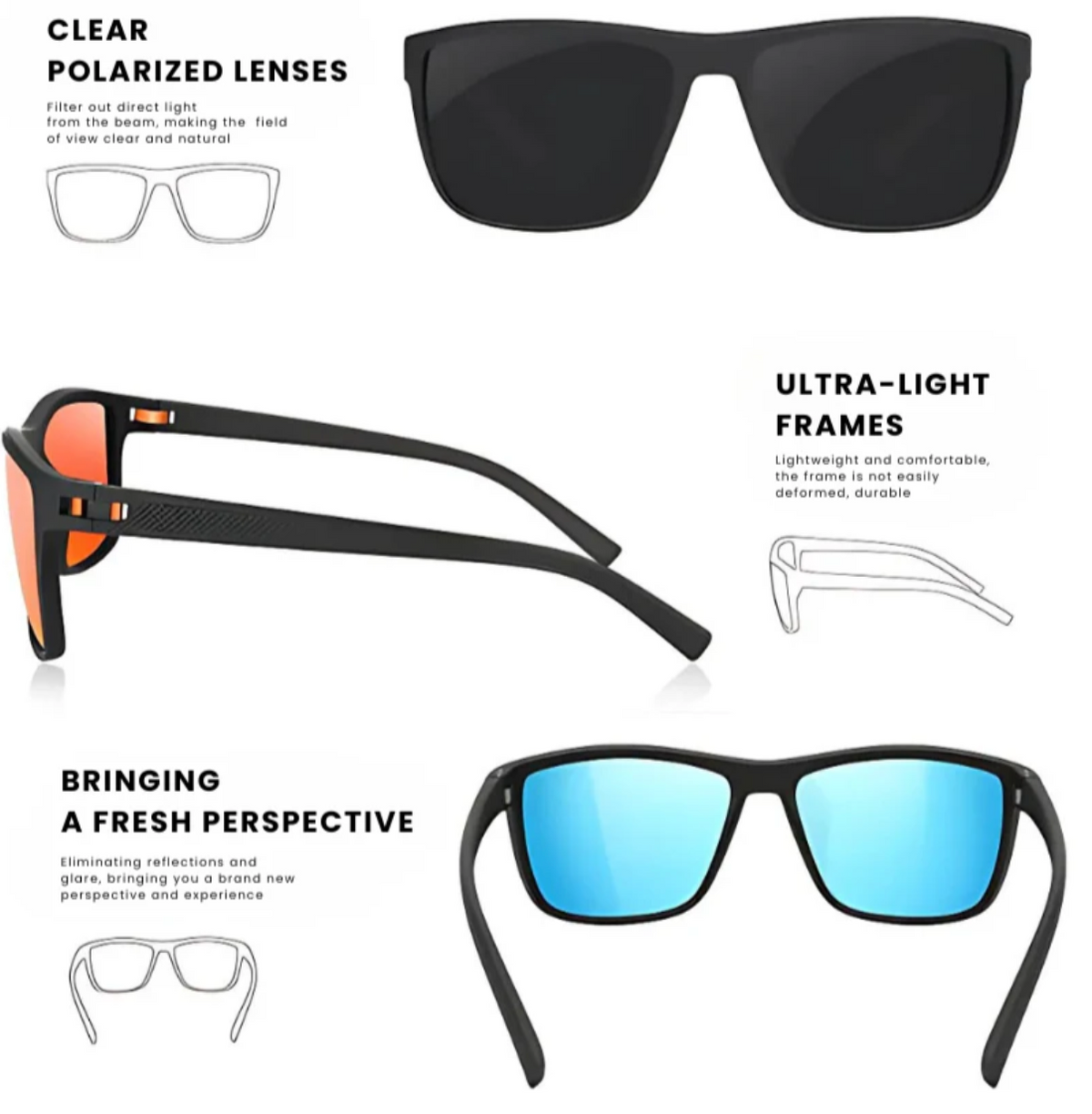 Niki | ZichtZeker 3-piece set polarized sunglasses – UV400 protection & comfort
