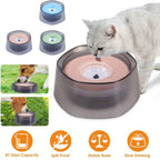 No Spill Dog Cat Water Bowl Spill Proof Slow Water Feeder