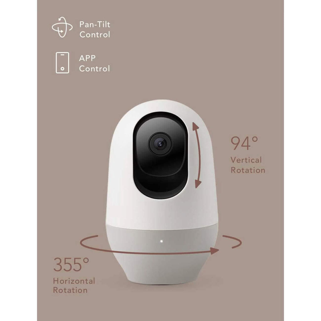 nooie 1080P Home Security Camera, Motion Tracking, Super IR Night Vision, Works with Alexa, Two-Way Audio, Motion & Sound Detection  (Refurbished)