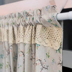 Nordic Bloom Kitchen Cabinet Curtain