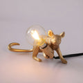 Nordic Style Gold Resin Mouse Table Lamp