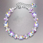 Northern Lights Artificial Crystal Bracelet 7"+ 2" Extension Chain