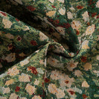 Ditsy Floral Curtain Panel with Tassel Trim