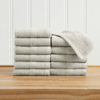 100% Cotton Woven Texture Bath Towel Set - Marbella Collection