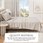 100% Organic Cotton Jersey Knit Sheets