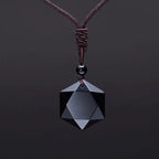 Obsidian Tibetan Metaphysical Necklace