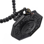 Black Obsidian Yin Yang Pendant Necklace